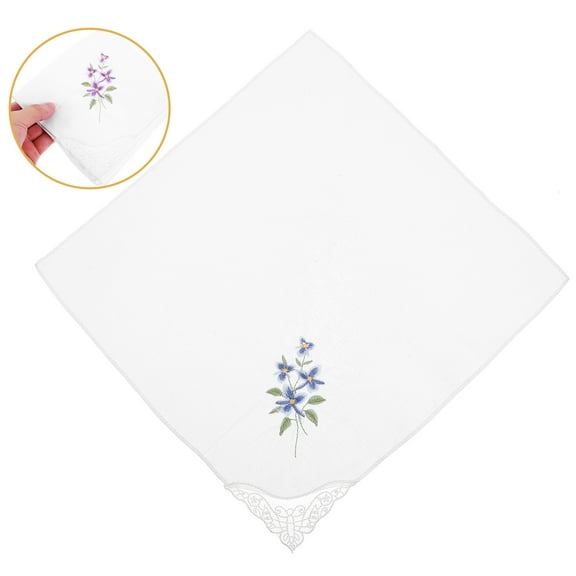HONMEET Cotton Handkerchief Set for Women, Daily Use Pocket Squares, Soft and Breathable, Ideal for Parties and Everyday Carry
