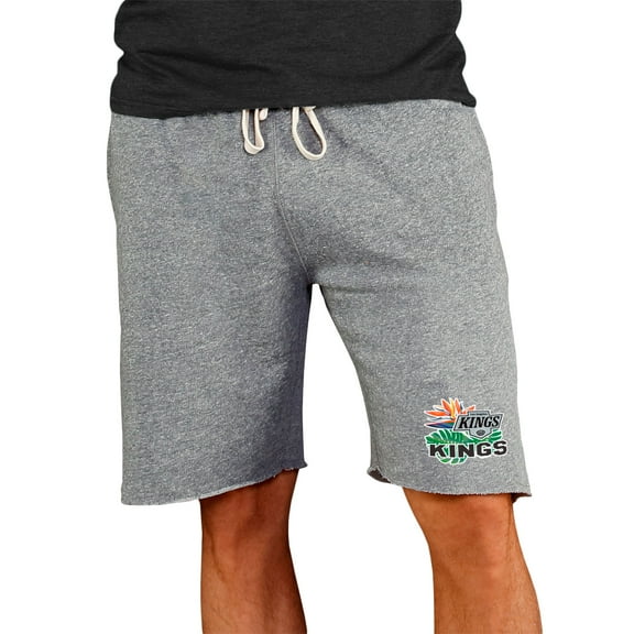 Men's Concepts Sport Gray Los Angeles Kings Mainstream Tri-Blend Shorts