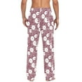 thumbnail image 4 of Pink Polka Dots joogoo Men's Pajama Pants Cotton Long Sleepwear Lounge Pants XL, 4 of 7