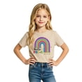 thumbnail image 4 of Ruiwill Pre-k Shirt Girls Summer Crew Neck Short Sleeve Kids Tops Casual Pre-k Letter Print Girls Clothes Size 2-3 Years, 4 of 4