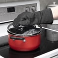 thumbnail image 5 of T-fal Flexible Waffle Silicone Oven Mitts, Set of Two, Charcoal, 5 of 5