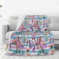 Inside Out Blanket Super Soft Flannel Blanket Throw Lightweight Sofa