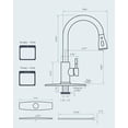 thumbnail image 6 of FORIOUS Kitchen Faucets, Brushed Nickel Kitchen Faucet with Pull Down Sprayer, High Arc Single Handle Stainless Steel Sink Faucets 1 or 3 Hole, Kitchen Sink Faucets for Farmhouse Camper Laundry Rv Bar, 6 of 12