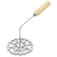 thumbnail image 1 of Molde para buñuelos con mango de madera, molde para hacer galletas de buñuelos de aluminio, molde para hacer rosetas desmontables Ros, 1 of 5