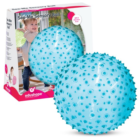 Edushape The Original Sensory Balls for Baby 7-Inch Transparent - Blue