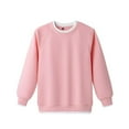 thumbnail image 2 of Diufon Girls Long Sleeve School Uniform Cotton Crewneck Pullover Tops Casual Color Block Athletic Sweatshirts, 2 of 7