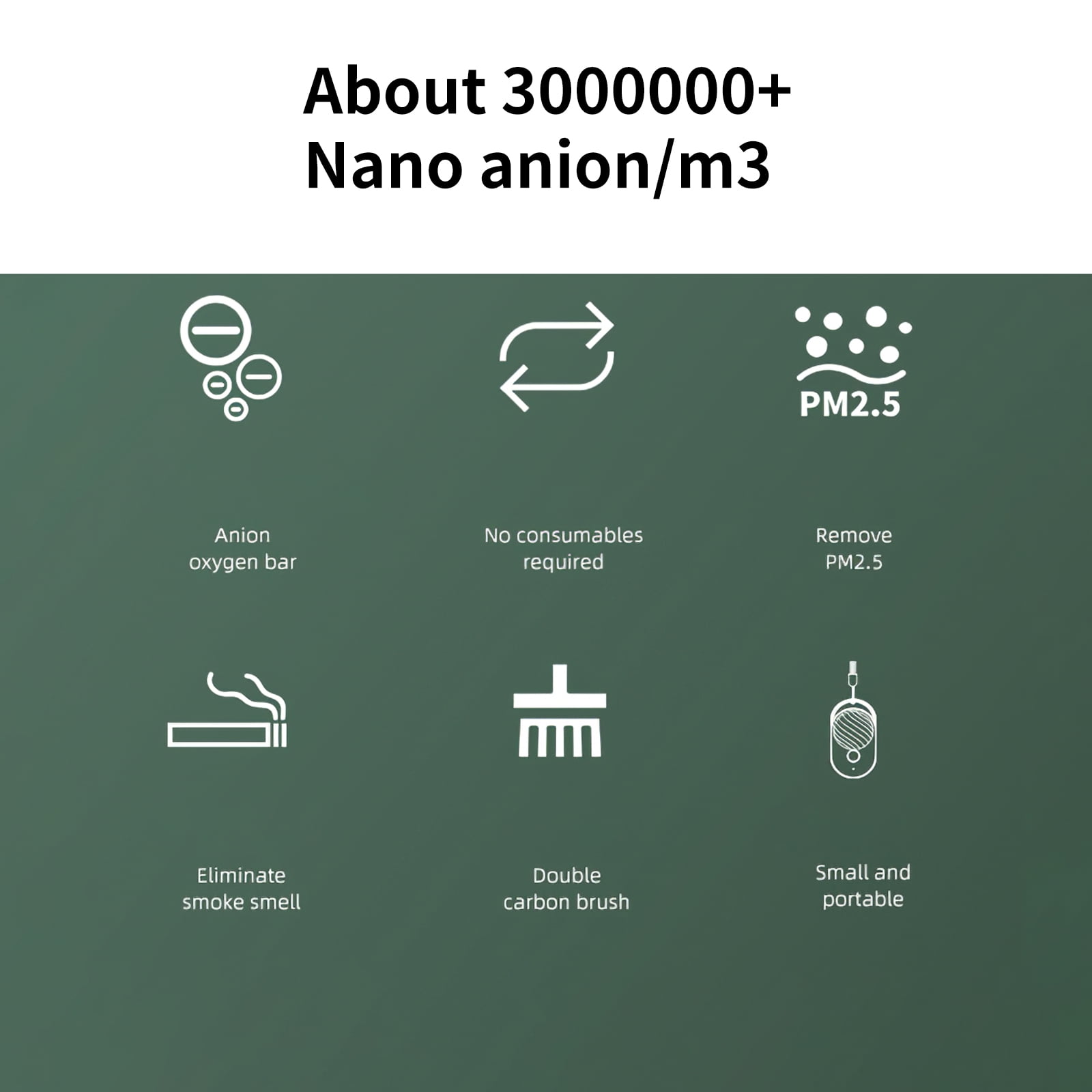 Nano ion air purifier