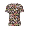 thumbnail image 5 of Wukai Boba Milk Tea Print Men's Short-Sleeved Mesh T-Shirt,Quick-Dry Short Sleeve Workout T-Shirt-XX-Large, 5 of 8