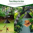 thumbnail image 3 of Hyasfey Bird Feeder Baffle Durable Weather-Resistant Rotatable Design Simple Installation Outdoor Pole Mount Squirrel Proof Guard Stopper, 3 of 8