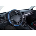 thumbnail image 2 of Auto Drive 1Piece Car Steering Wheel Cover Leather Sports Blue - Universal Fit, 23SWC231, 2 of 9