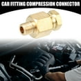 thumbnail image 2 of Unique Bargains1 Pc M8x1 Universal Brass Fitting Compression - Car Fit 8mm - Brass Gold Tone, 2 of 7