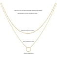 thumbnail image 2 of Collar Colgante Hecho A Mano Chapado En Oro De 18k Gargantilla De Oro Delicado Collar Largo De Capas De Barra De Flecha Para Mujer MFZFUKR HMHZ846-8, 2 of 6