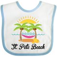 thumbnail image 3 of Inktastic St. Pete Beach Florida Vacation Girls Baby Bib, 3 of 4