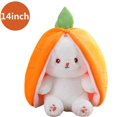 thumbnail image 1 of Strawberry Bunny Stuffed Easter Bunny Reversible Rabbit Ears Plush Stuffed Hide Seek Bunny Toy 7inch, 1 of 5
