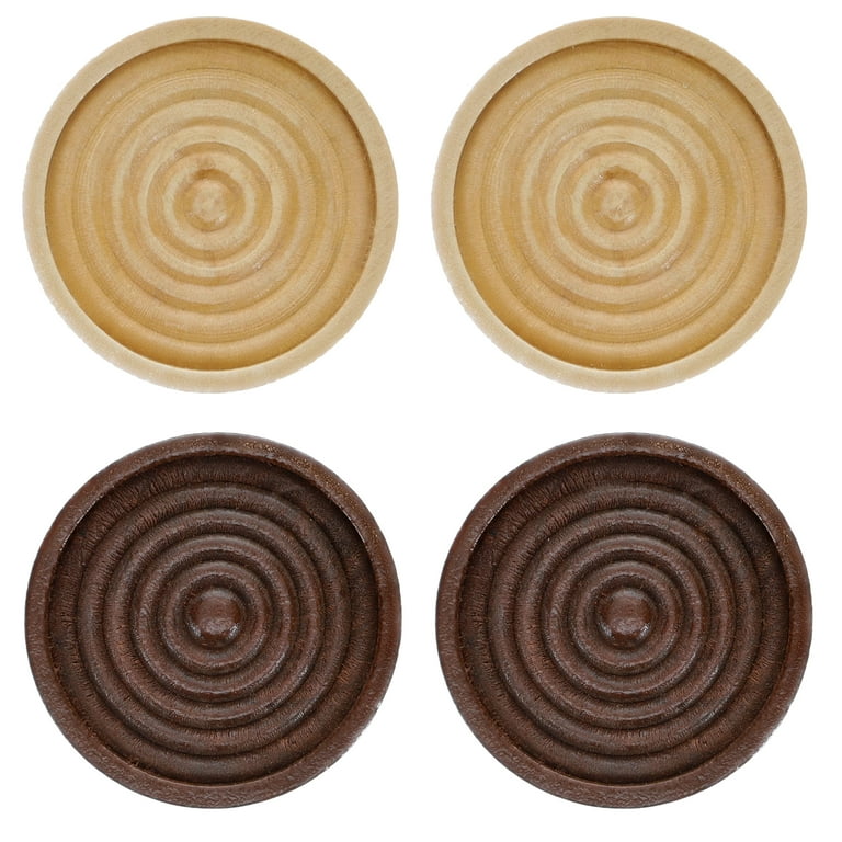 The Complete Checkers Vol.Ⅱ WE Games Wooden Checkers with Stackable Ridges - 2 Inches