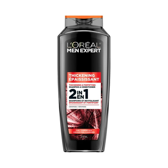 L'Oréal Paris Men Expert Thickening 2-in-1 Shampoo, 375ml, From Normal to Oily Hair