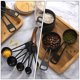 thumbnail image 4 of OUNONA 1Jgo Tazas Medidoras De Acero Inoxidable Negras Para Ingredientes Con Apilable, 4 of 8