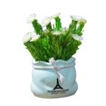 thumbnail image 3 of Daisy Flowers Potted Plantas Artificiales Con Jarrón De Cerámica Para Fiestas Y Bodas BLESIY Flor de margarita artificial en maceta, 3 of 8