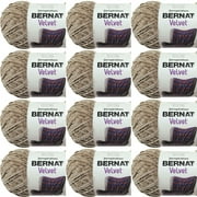 Spinrite Bernat Velvet Yarn - Mushroom, 1 Pack of 12 Piece