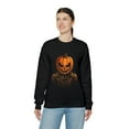 thumbnail image 6 of Halloween Pumpkin Head Unisex Heavy Blend™ Crewneck Sweatshirt Scary, 6 of 7