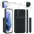 thumbnail image 7 of SaniMore Case for Samsung Galaxy A54 5G 6.4" 2023, PU Leather Case Detachable Magnetic Zipper Wallet Card Slots Kickstand Wireless Charging Anti-drop Shockproof 360°Protection Case, Black, 7 of 7