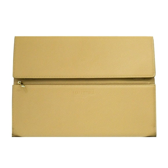 Portafolio Organizador Ejecutivo MALLETRIA de Piel Sintética beige Folded