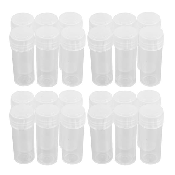 UPOUART Transparent Circular Plastic Box Freezing Tubes Transparent for Scientists 60pcs