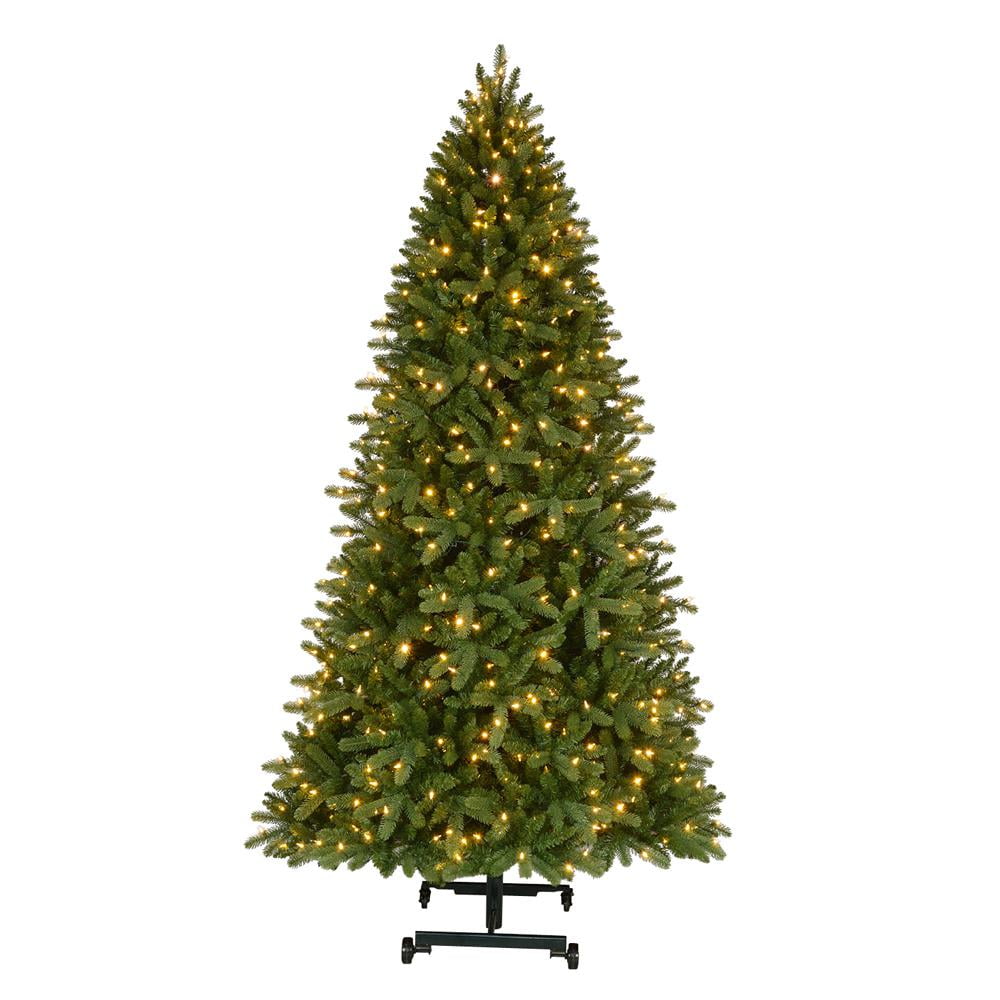 7 Ft To 9 Ft Virginia Pine Grow Stow Pre Lit Led Artificial Christmas Tree With 600 Color Changing Lights Walmart Com