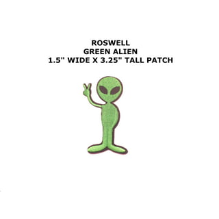 ➤ Cool Emoji Alien Iron on Patch | Large patches for jackets