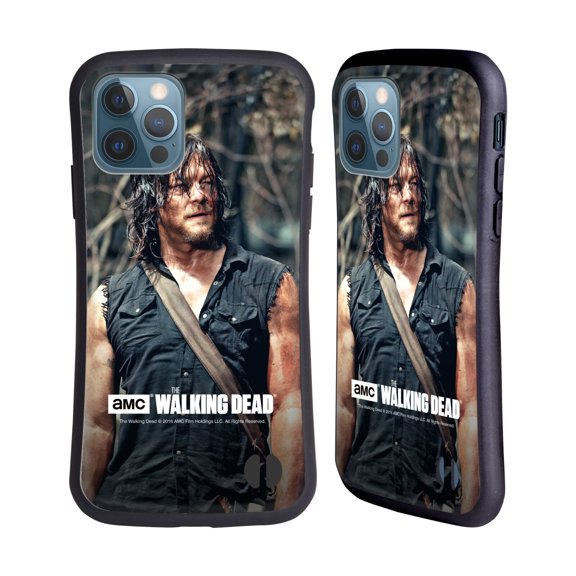 Head Case Designs Officially Licensed AMC The Walking Dead Daryl Dixon Look Hybrid Case Compatible with Apple iPhone 12 / iPhone 12 Pro
