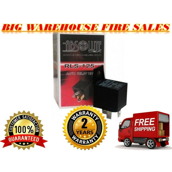 ABSOLUTE RLS125 12-VCD AUTOMOTIVE BOSCH / TYCO STYLE RELAY SPDT 30/40A