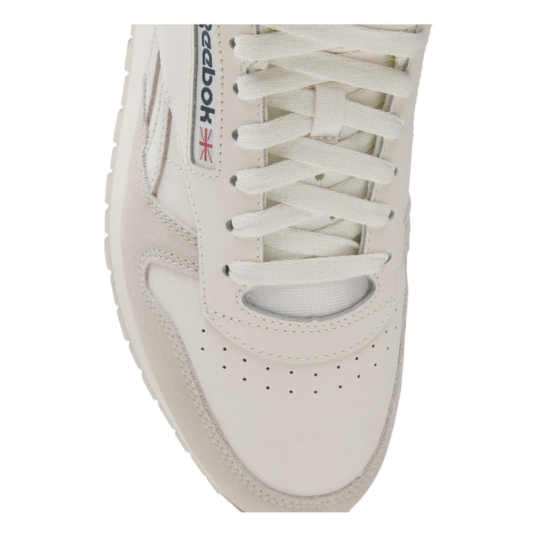 Reebok Men‚Äôs Classic Leather Sneakers, Chalk/Stucco/Hoops  display picture 2