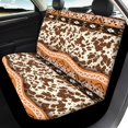 thumbnail image 4 of Pzuqiu Seat Protectors, Compatible with SUV Seats Van Seats, Car Seat Covers for Truck most Cars Full Set, Geometric Brown Pattern, 4 of 10