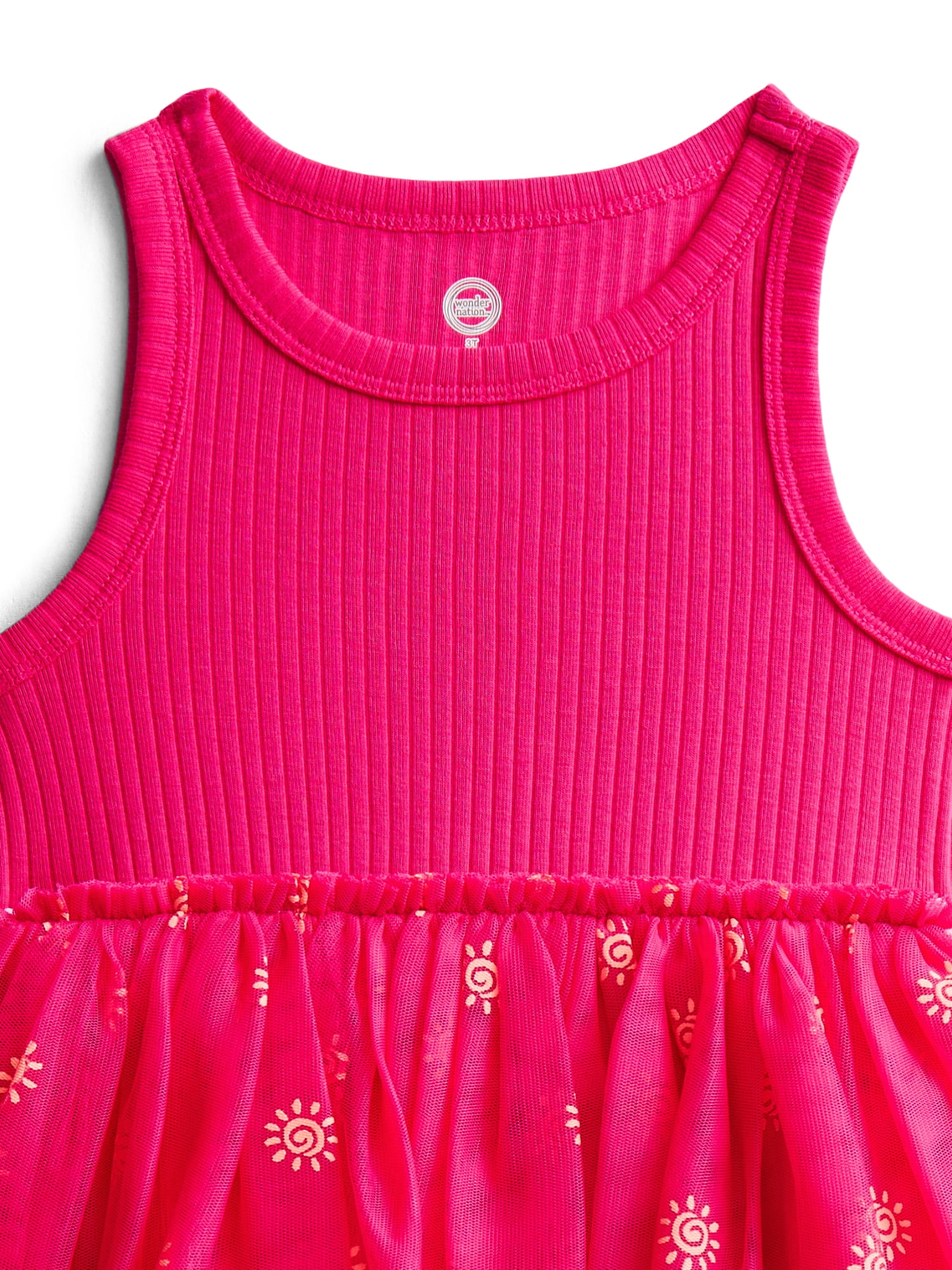 Wonder Nation Toddler Girls Tank Tutu Dress, Sizes 12M-5T