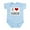 Sky Blue, variant on CafePress - I Love COCO Infant Bodysuit - Baby Light Bodysuit, Size Newborn - 24 Months