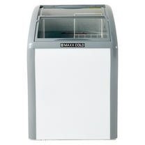 Maxx Cold Commercial Sliding Glass Top Freezer or Refrigerator, 4.2 cu. ft. Capacity, in White (MXSHC42SHC)