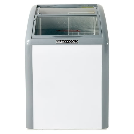 Maxx Cold Commercial Sliding Glass Top Freezer or Refrigerator, 4.2 cu. ft. Capacity, in White (MXSHC42SHC)