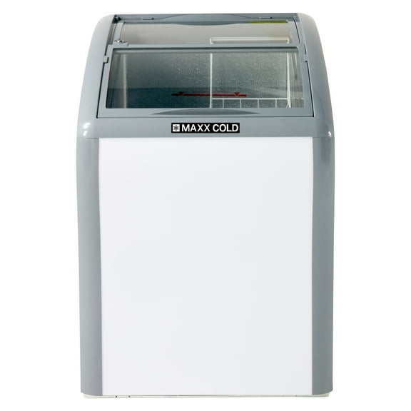 Maxx Cold Commercial Sliding Glass Top Freezer or Refrigerator, 4.2 cu. ft. Capacity, in White (MXSHC42SHC)