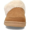 thumbnail image 2 of Clarks Womens Faux Fur Lined Clog Slipper Warm Cozy Indoor Outdoor Plush Slipper (Cinnamon Suede, 8), 2 of 6