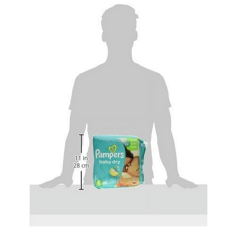 Pampers Baby Dry Diapers, Size 4, Pack of 28 - Active Infant