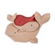thumbnail image 4 of Adorno de animales de madera, forma bonita, familia de animales, Mini estatua de conejos de madera hecha a mano para decoración del hogar, regalos B11 R, 4 of 14