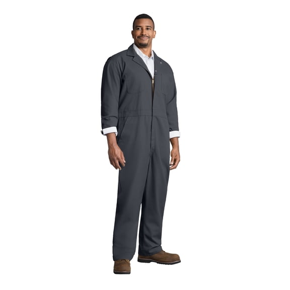 Twill Action Back Coverall with Chest Pockets