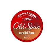 Old Spice Flexible Fiber Pomade for Men, Healthy and Strong with Vitamin E and Biotin, Low Hold, Low Shine, 2.22 oz