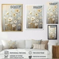 thumbnail image 4 of Designart "Simplified Buttercups On Neutral Background" Buttercups Floater Framed Wall Decor, 4 of 5