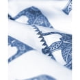 thumbnail image 2 of Melange Home 400 Thread Count Elephants Embroidered Sheet Set - 4 Color Navy - Twin, 2 of 5