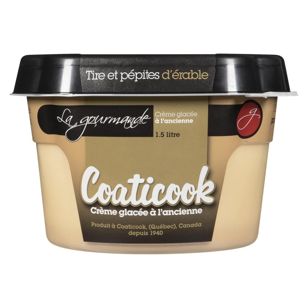 Maple Taffy Coaticook La Gourmande Ice Cream Peanut-Free, Gluten Free, Coatck Maple taffy