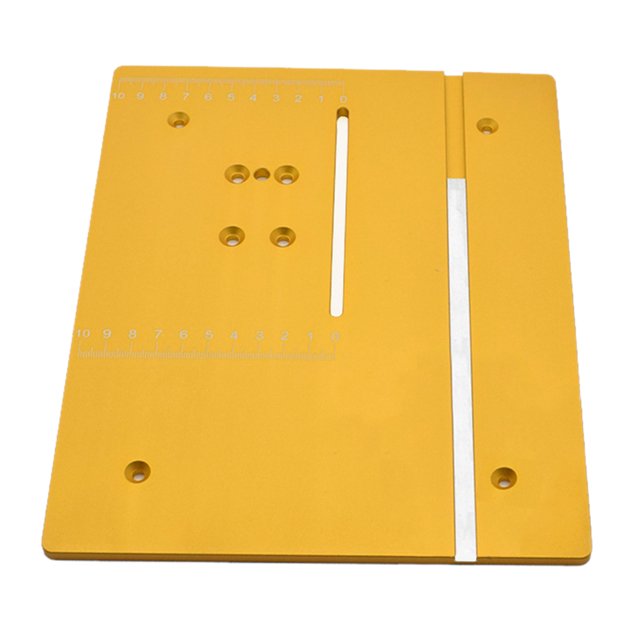 de grabado para carpintería, de taladrado para carpintería, cortadora, tablero abatible, ranurado de fresado eléctrico de made - T60 amarillo Sunnimix placa de inserción de enrutador