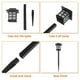 thumbnail image 2 of Zimtown 8PCS LED Design Path Light Solar Powered en negro Zimtown Luces de jardín, 2 of 5