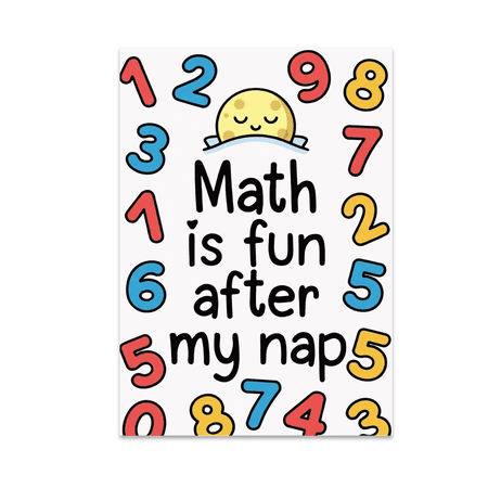 Lighthearted Math Decor - Young Learners - 13x19 Poster Print