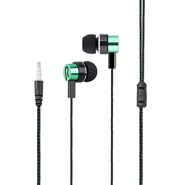 Wired In-Ear Headphones with Microphone 35mm Jack Compatible Android Smartphones Laptops MP3 Players Gaming Devices Walkman